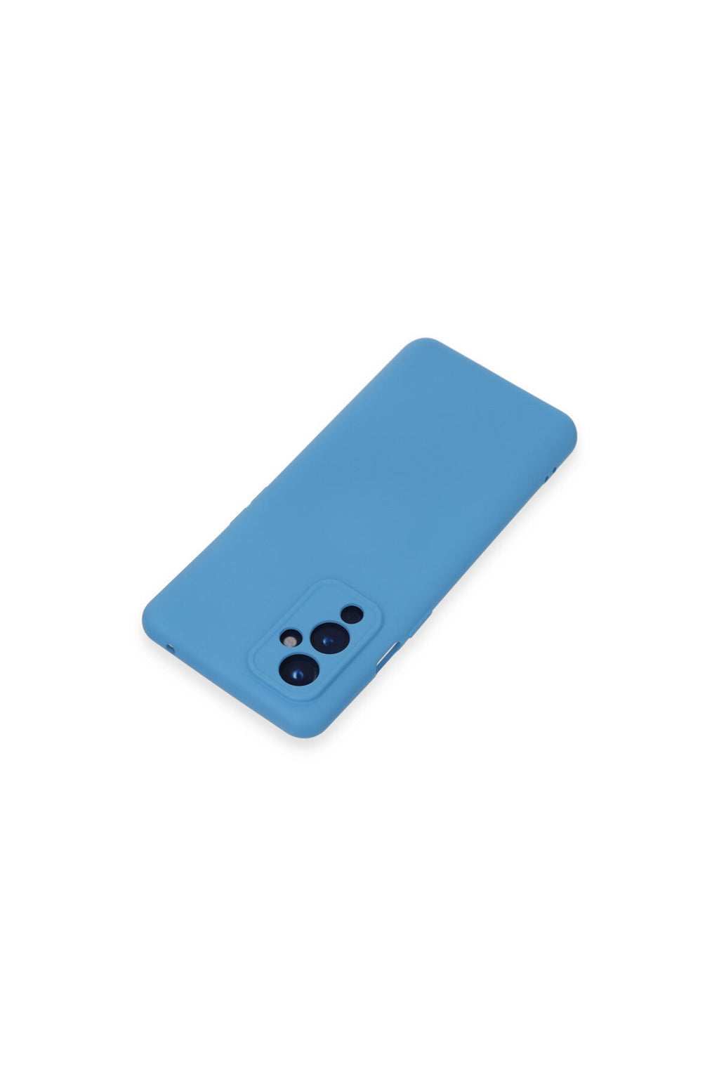 One Plus 9 Kılıf Nano içi Kadife Silikon - Mavi