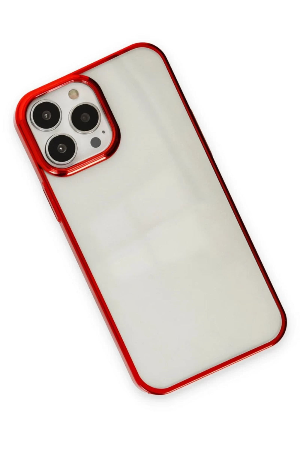 Apple iPhone 13 Pro Max Uyumlu Kılıf Element Silikon - Kırmızı