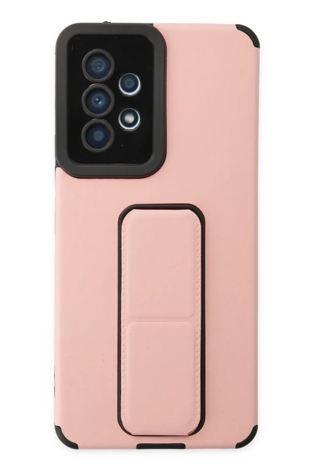 Samsung Galaxy A53 5G Uyumlu Kılıf Mega Standlı Silikon - Pudra