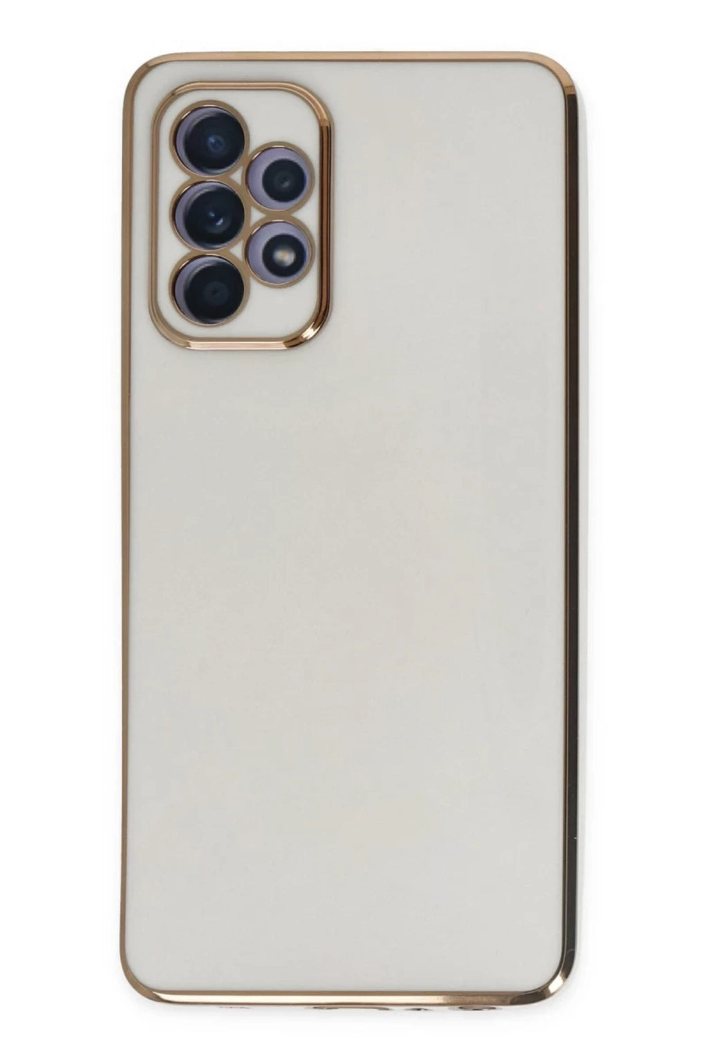 Samsung Galaxy A52 Uyumlu Kılıf Volet Silikon - Beyaz