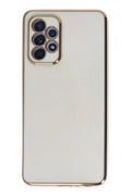 Samsung Galaxy A52 Uyumlu Kılıf Volet Silikon - Beyaz
