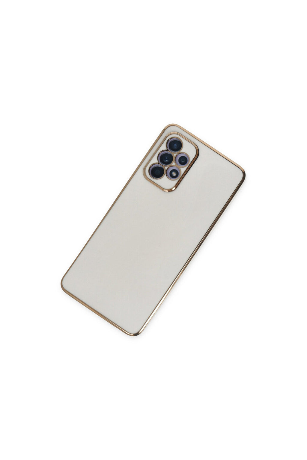 Samsung Galaxy A52 Uyumlu Kılıf Volet Silikon - Beyaz