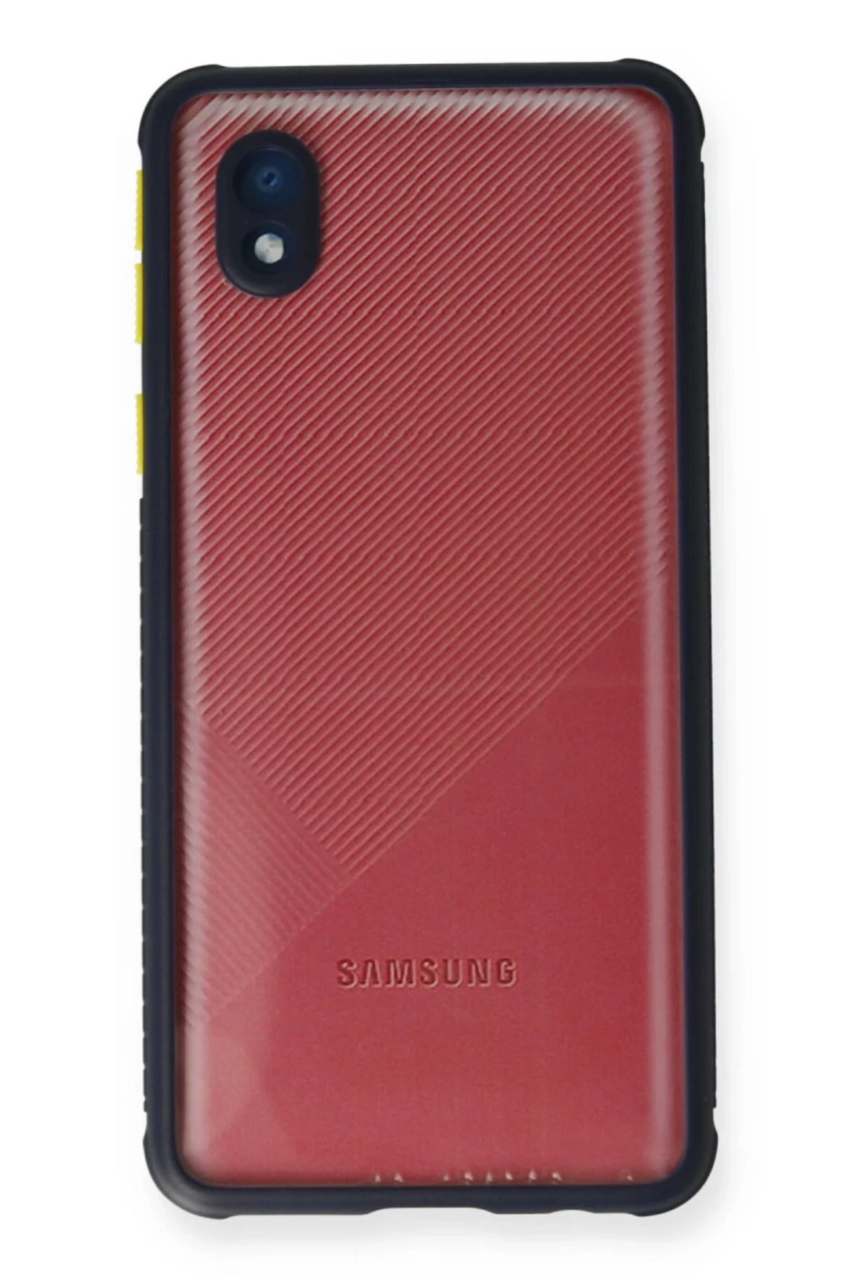Samsung Galaxy A01 Core Uyumlu Kılıf Miami Şeffaf Silikon - Lacivert