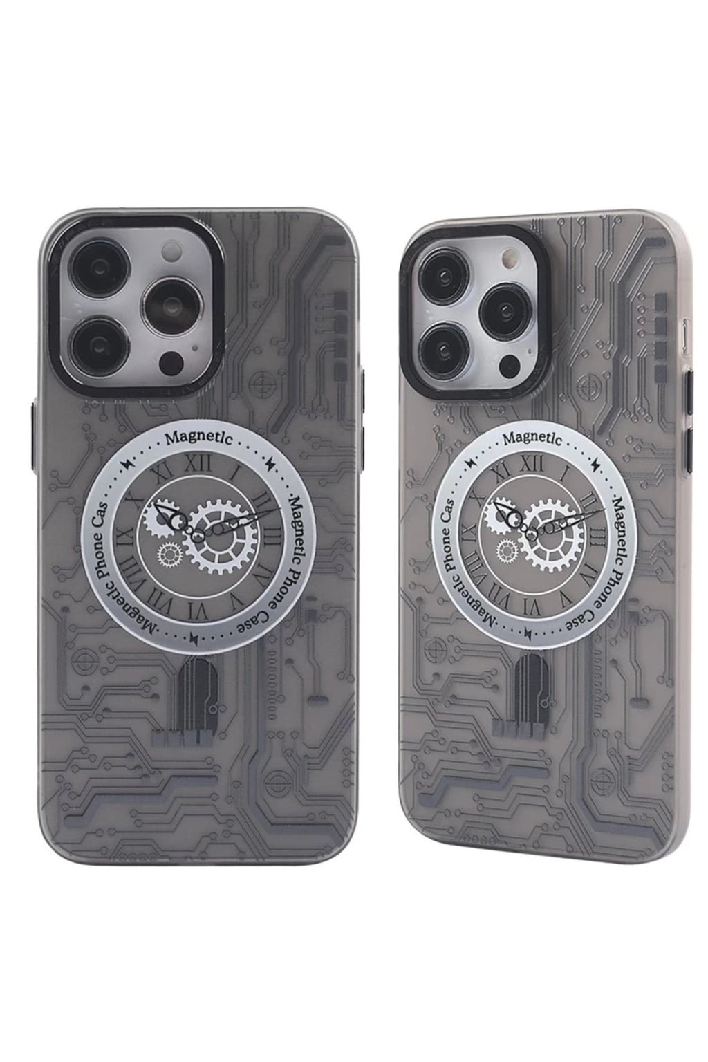 Apple iPhone 14 Pro Max Uyumlu Kılıf Apollo Magneticsafe Desenli Kapak - Apollo Siyah - 1