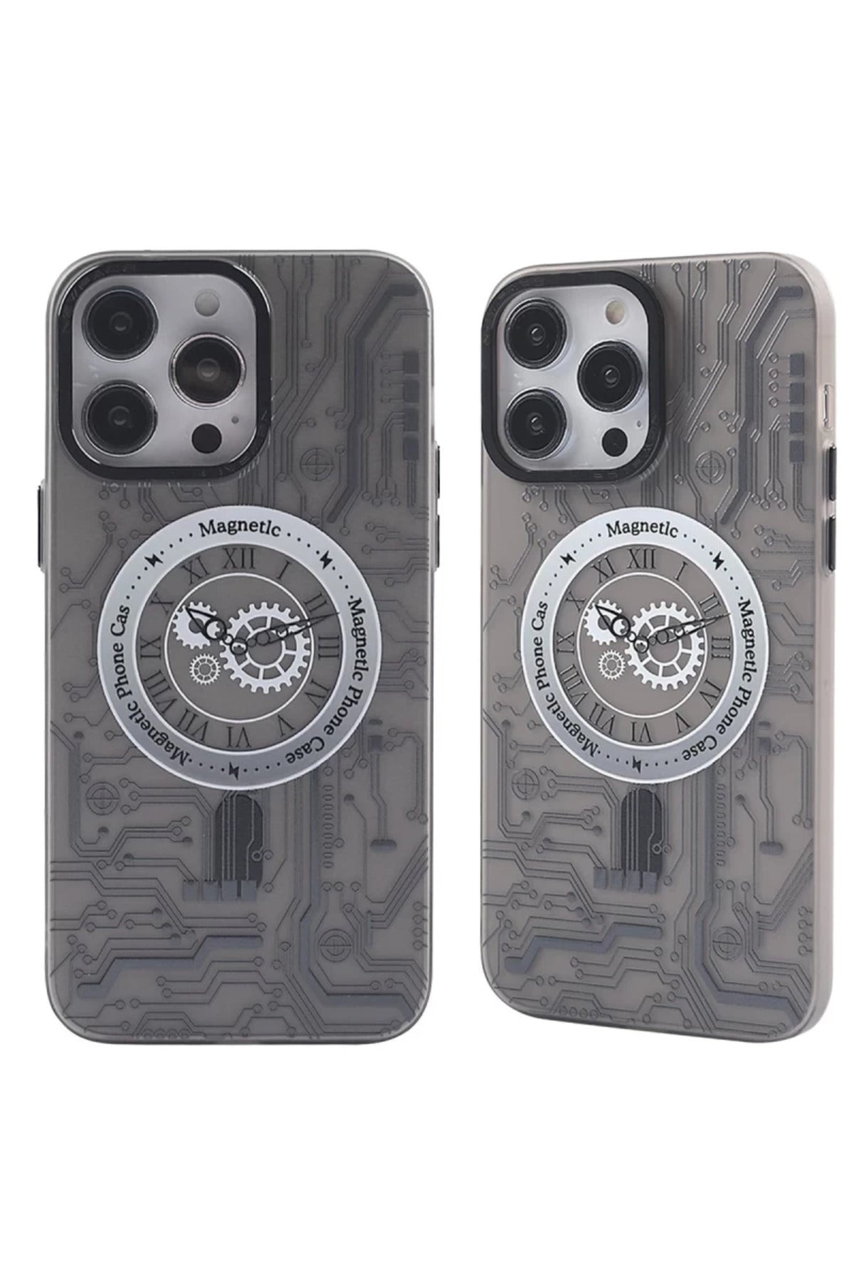 Apple iPhone 14 Pro Max Uyumlu Kılıf Apollo Magneticsafe Desenli Kapak - Apollo Siyah - 1