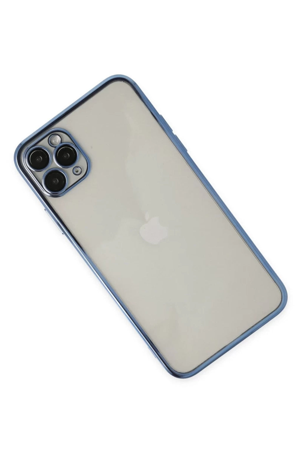 Apple iPhone 11 Pro Uyumlu Kılıf Lensli Silikon - Açık Mavi