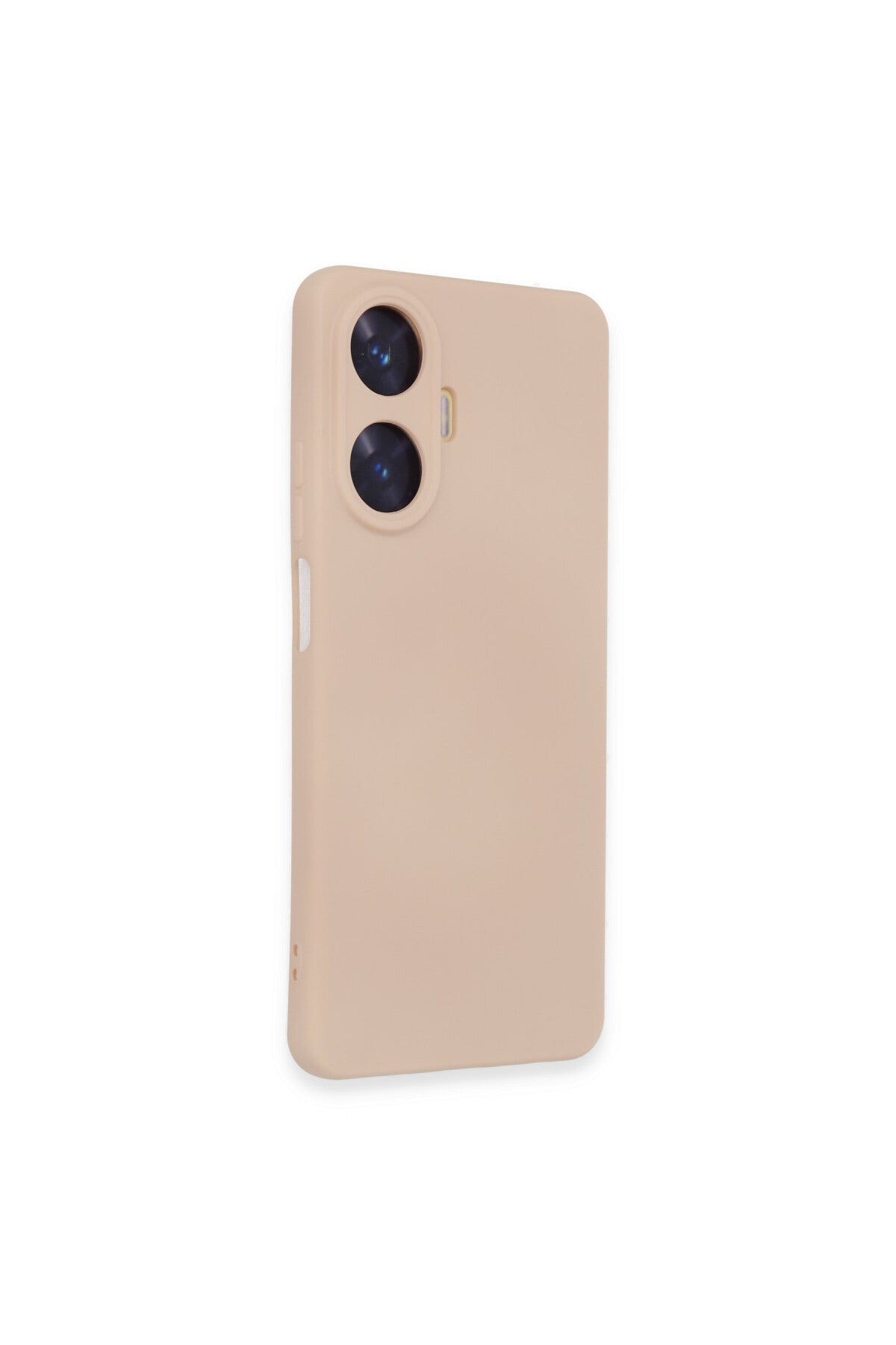 Realme C55 Uyumlu Kılıf Nano içi Kadife Silikon - Pudra