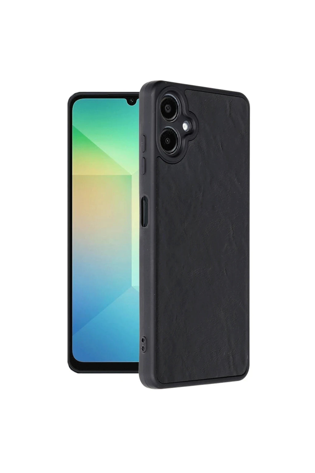 Samsung Galaxy A06 Uyumlu Kılıf Aras Deri Kapak - Siyah