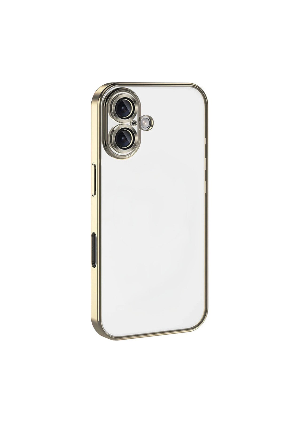 Apple iPhone 17 Uyumlu Lensli Silikon - Gold