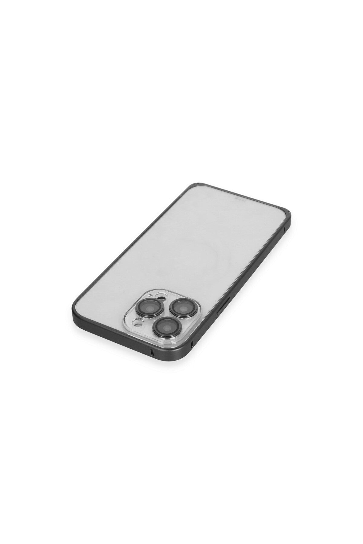 Joko Apple iPhone 15 Pro Uyumlu Metal Bumper Mat Kapak - Siyah