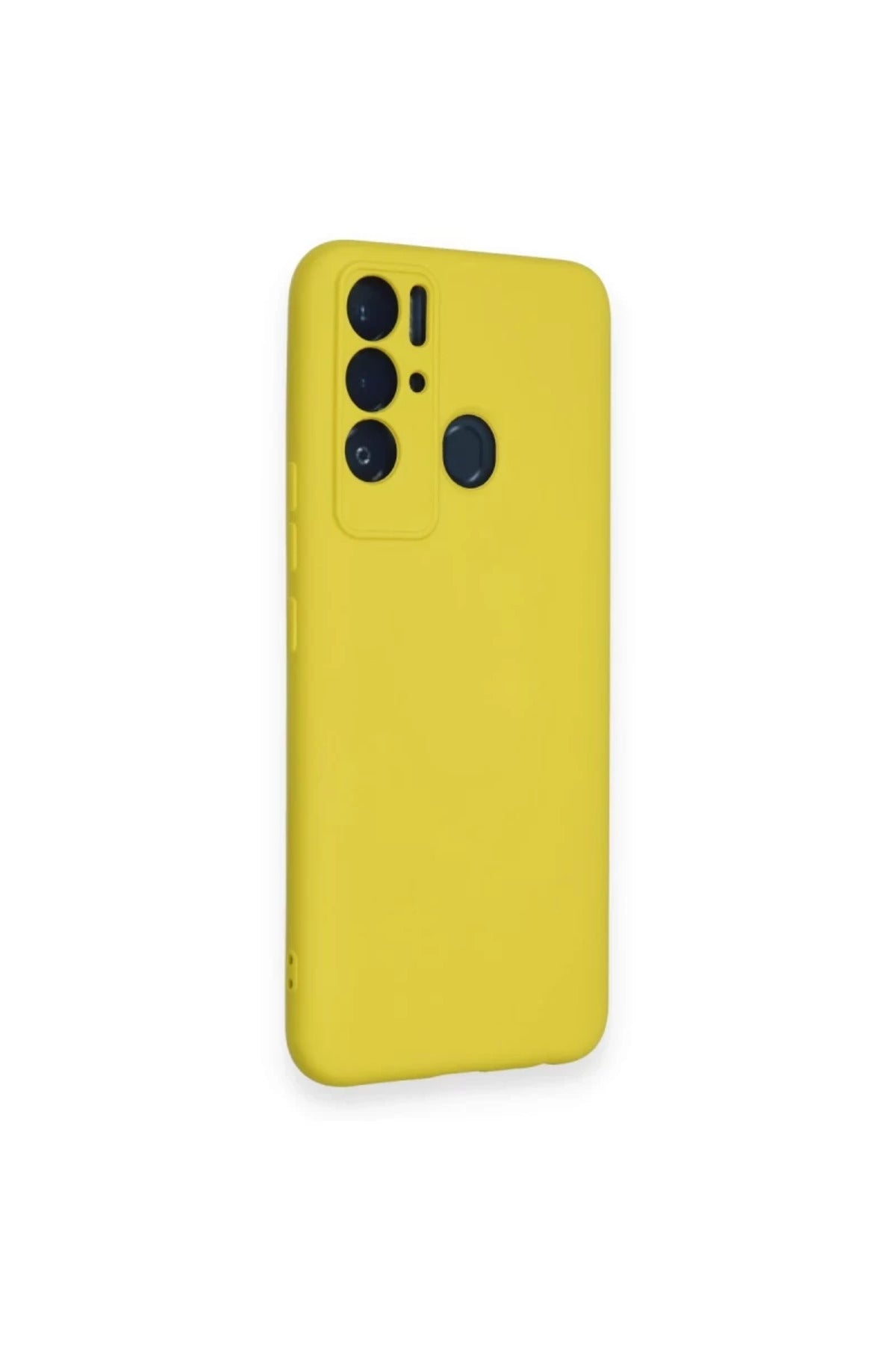 Tecno Pova Neo Kılıf Nano içi Kadife Silikon - Sarı