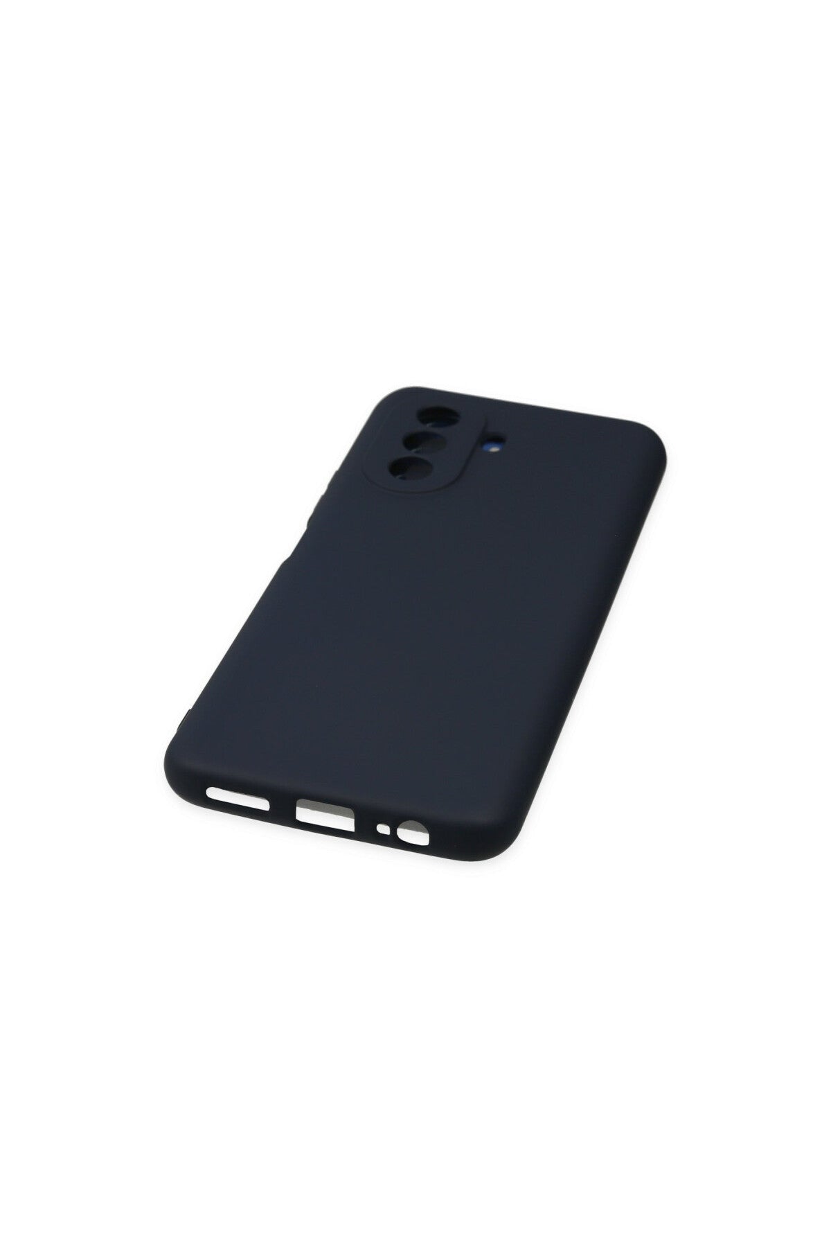Huawei Nova Y70 Uyumlu Kılıf Nano içi Kadife Silikon - Lacivert