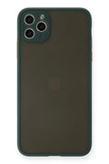 Apple iPhone 11 Pro Max Uyumlu Kılıf Montreal Silikon Kapak - Yeşil