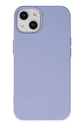 Apple iPhone 14 Uyumlu Kılıf Nano içi Kadife Silikon - Lila