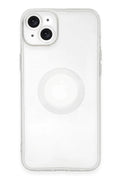 Apple iPhone 14 Plus Uyumlu Kılıf Santa Lens Silikon - Şeffaf