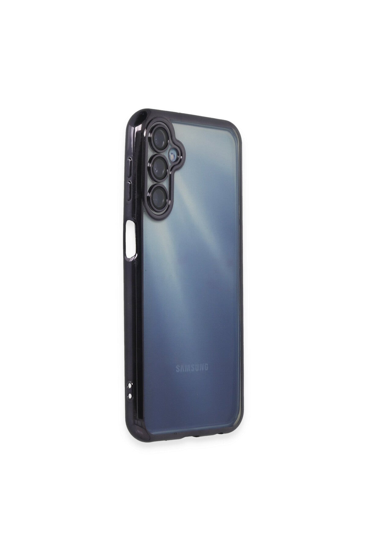 Samsung Galaxy A35 5G Uyumlu Kılıf Lensli Silikon - Mor