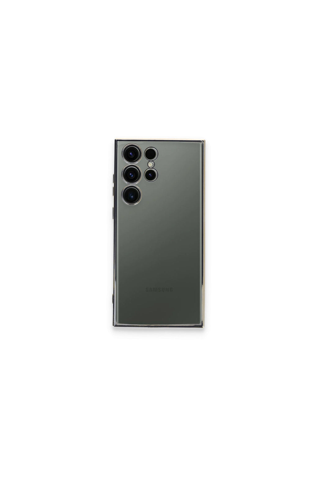 Samsung Galaxy S23 Ultra Uyumlu Kılıf Lensli Silikon - Gold