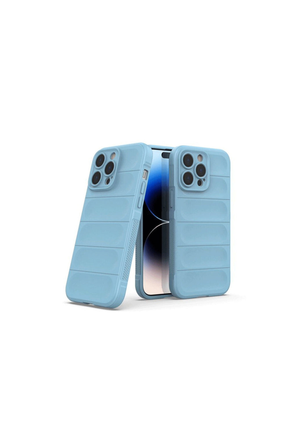 Apple iPhone 15 Pro Max Uyumlu Kılıf Optimum Silikon - Sky Blue