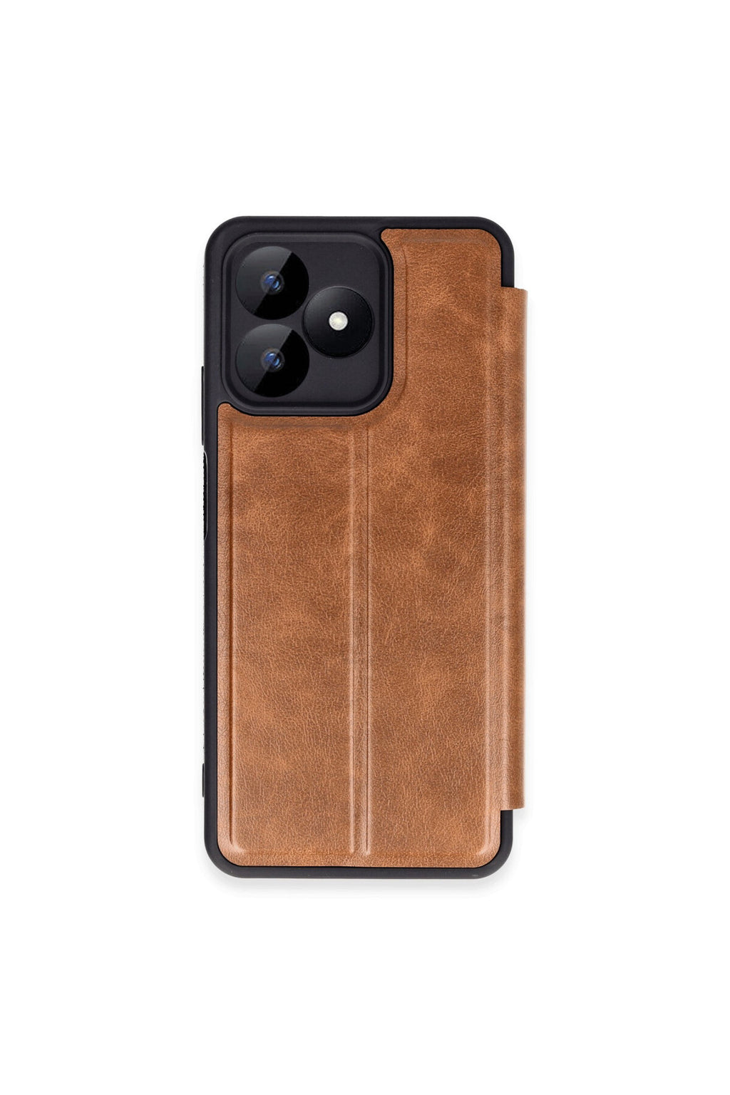 Realme Note 50 4G Uyumlu Kılıf Flip Cover - Taba
