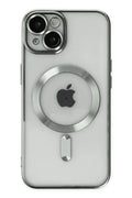 Apple iPhone 14 Uyumlu Kılıf Kross Magneticsafe Kapak - Gümüş