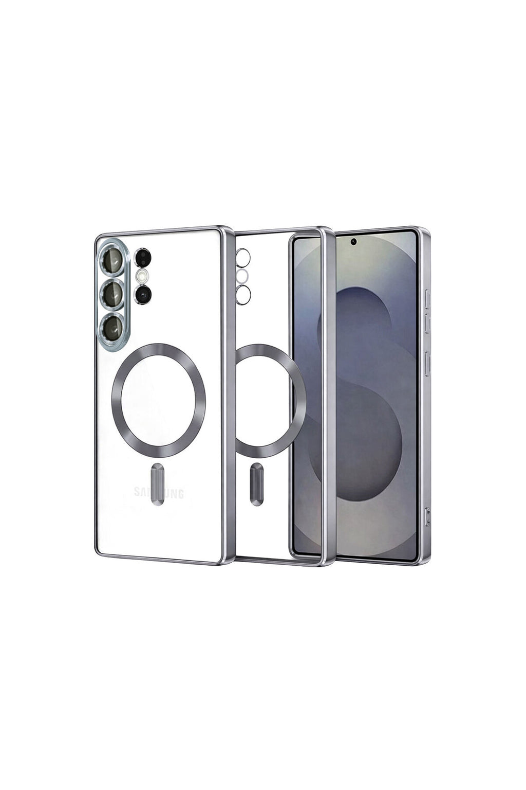 Samsung Galaxy S26 Ultra Uyumlu Kross Magneticsafe Kapak - Titan Gri