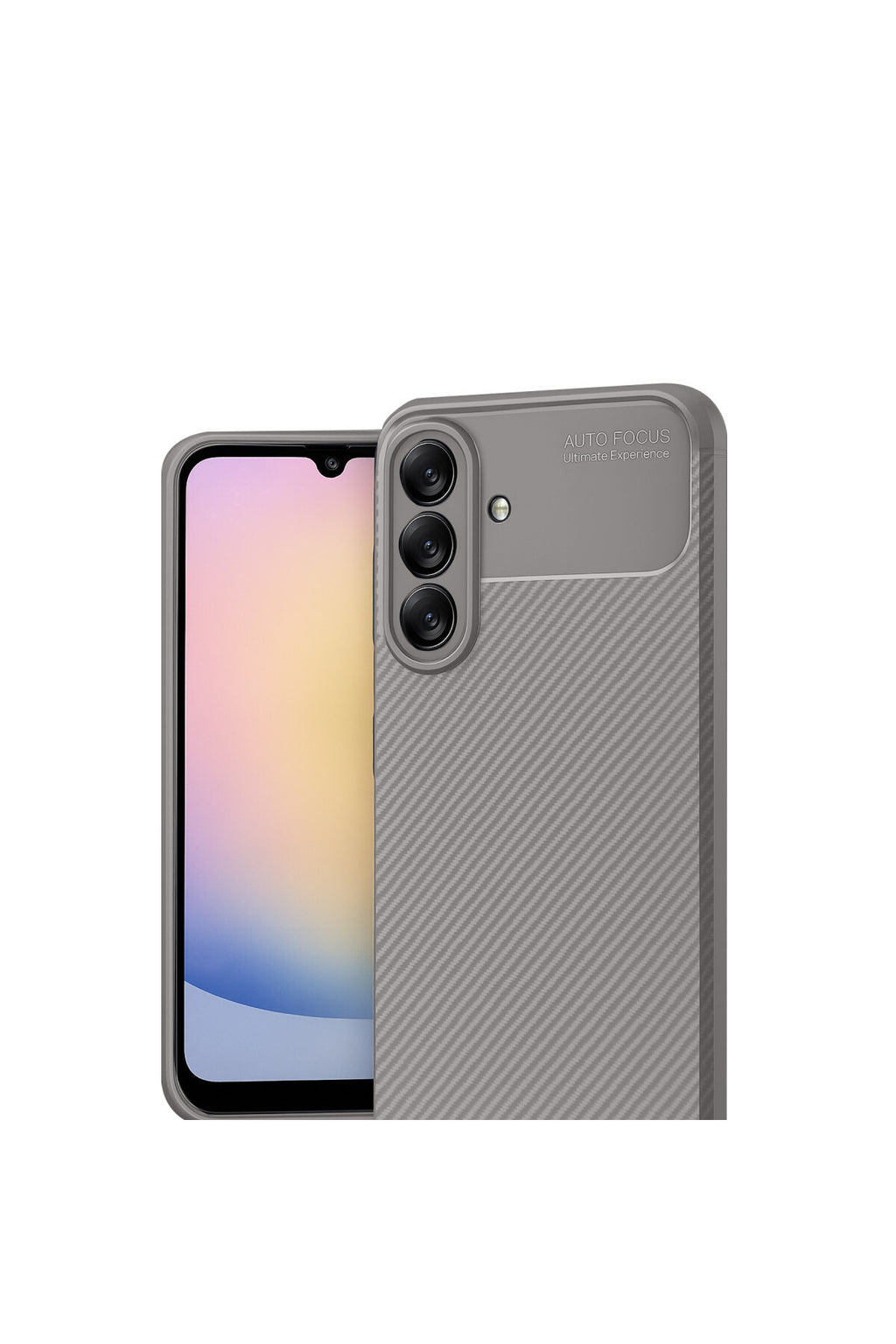 Samsung Galaxy A17 5G Uyumlu Auto Focus Karbon Kapak - Gri