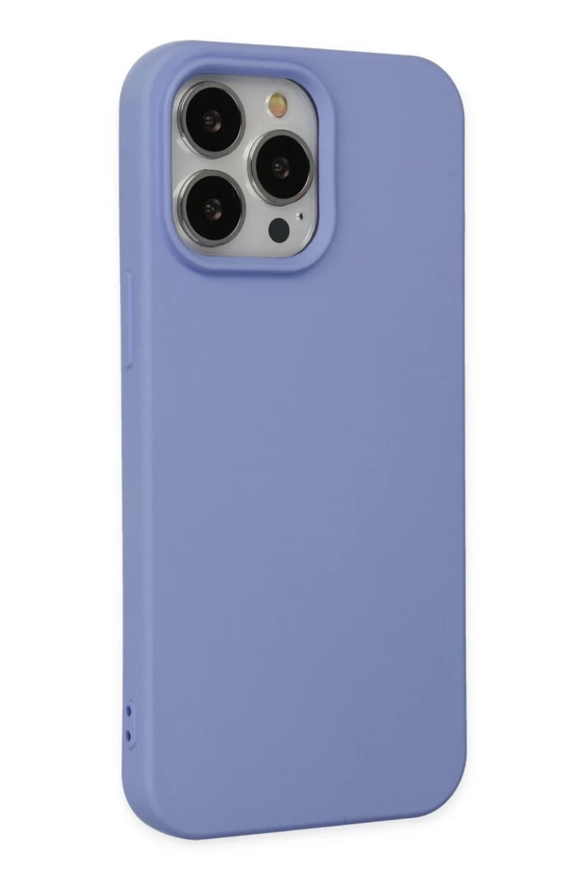 Apple iPhone 14 Pro Uyumlu Kılıf Nano içi Kadife Silikon - Lila