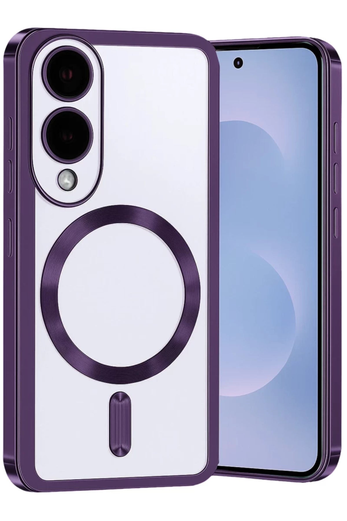 Samsung Galaxy S25 Uyumlu Edge Kross Magneticsafe Kapak - Mor