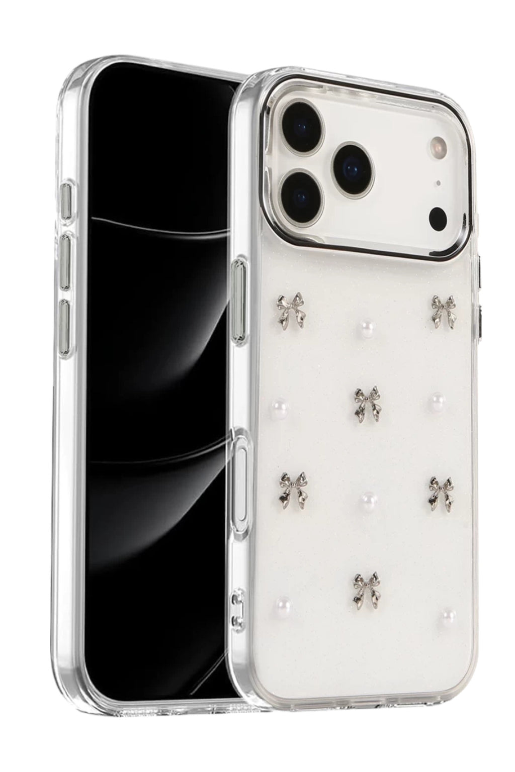 Apple iPhone 17 Pro Uyumlu Fiyonk Desenli Kapak - Desen 8