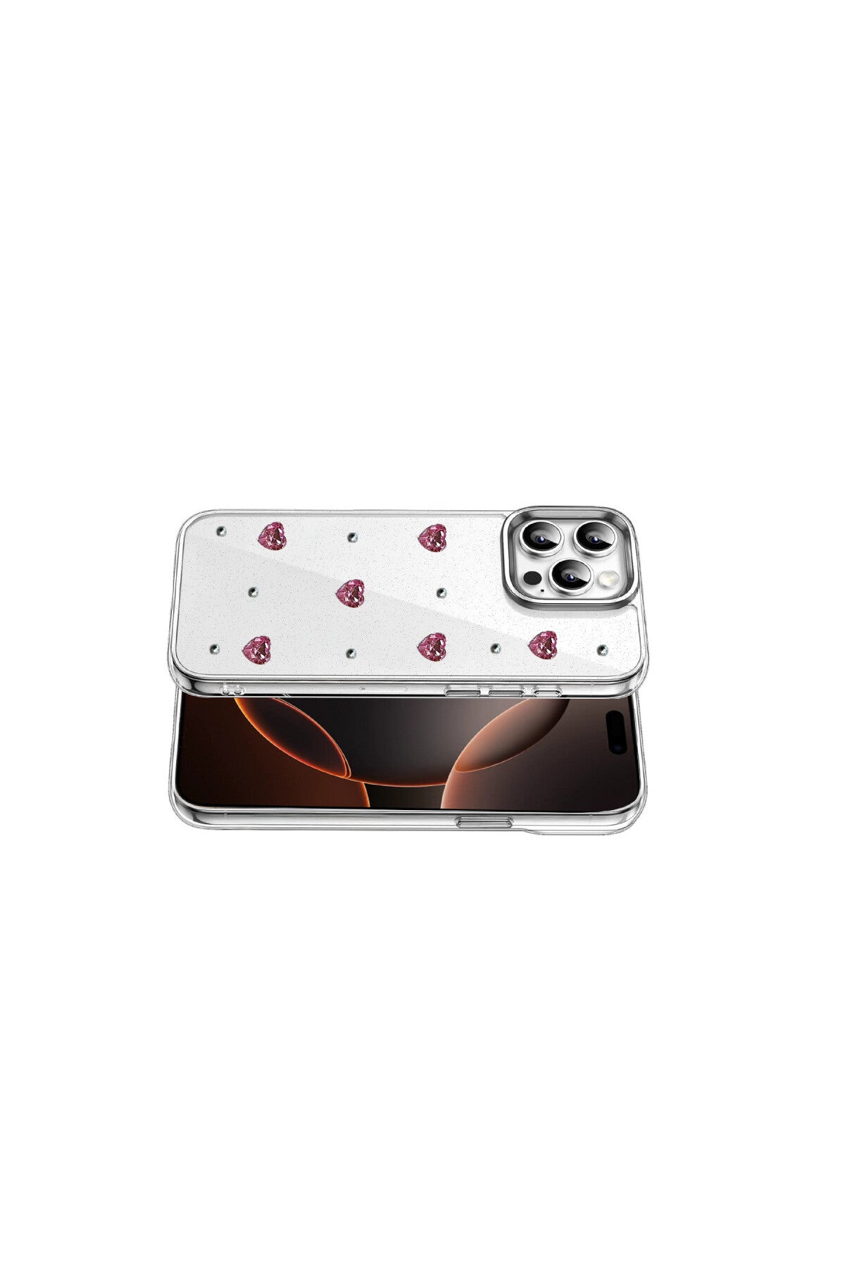 Apple iPhone 14 Pro Max Uyumlu Fiyonk Desenli Kapak - Desen 3