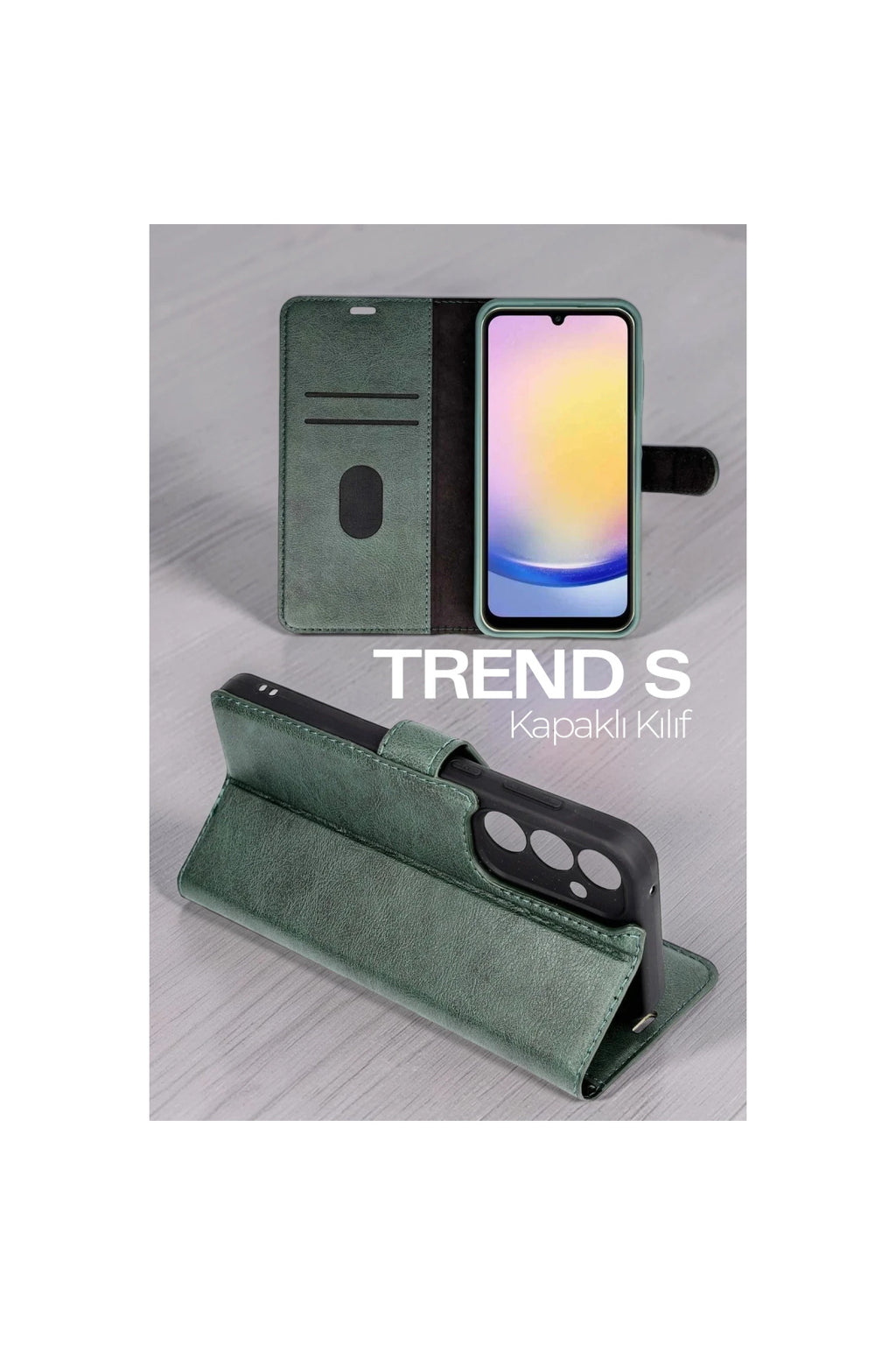 Samsung Galaxy A37 5G Uyumlu Trend S Plus Kapaklı Kılıf - Taba