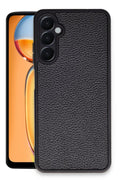 Samsung Galaxy M15 Uyumlu Kılıf Aras Deri Kapak - Siyah