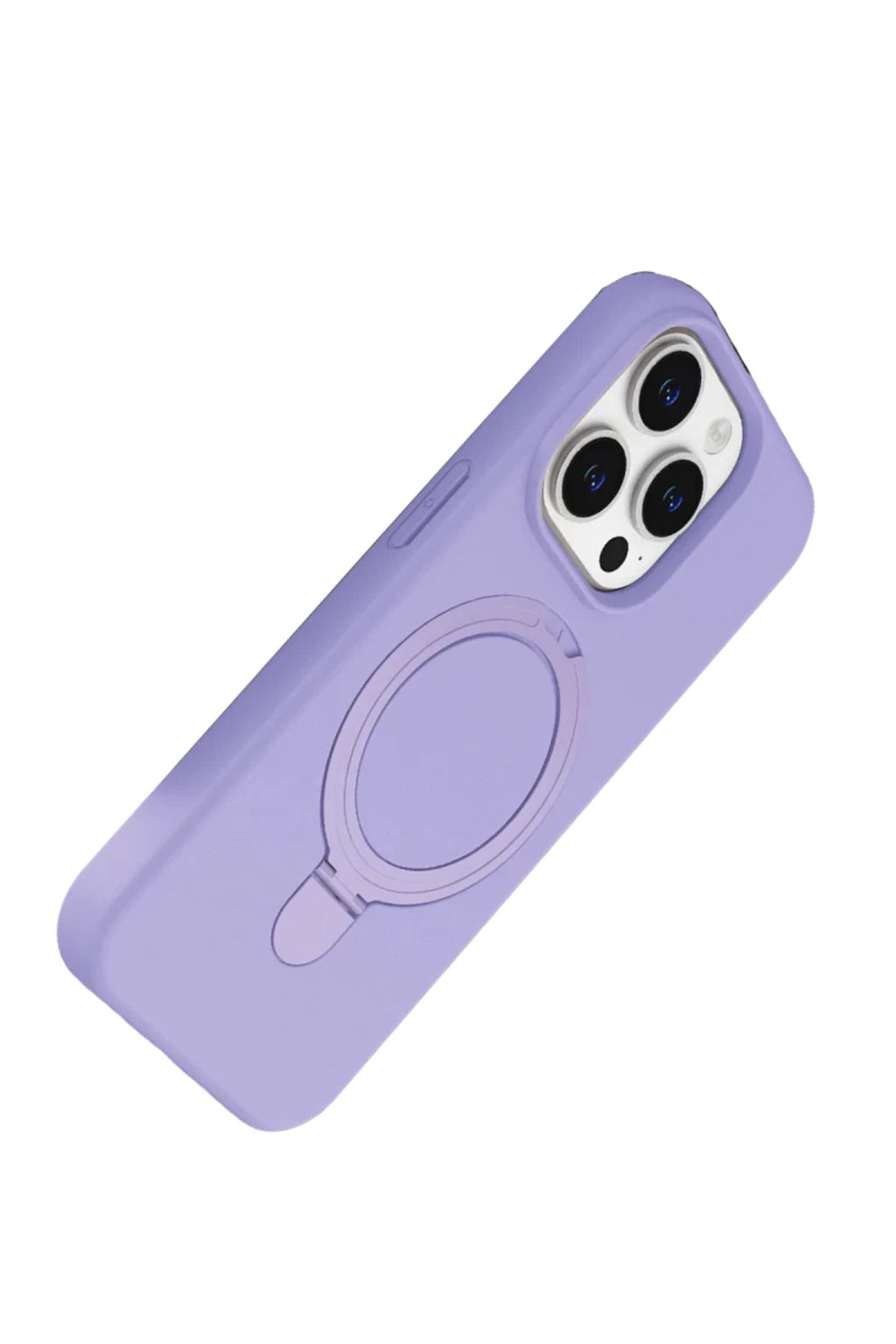 Apple iPhone 14 Pro Max Uyumlu Regal Magsafe Standlı Kapak - Lila