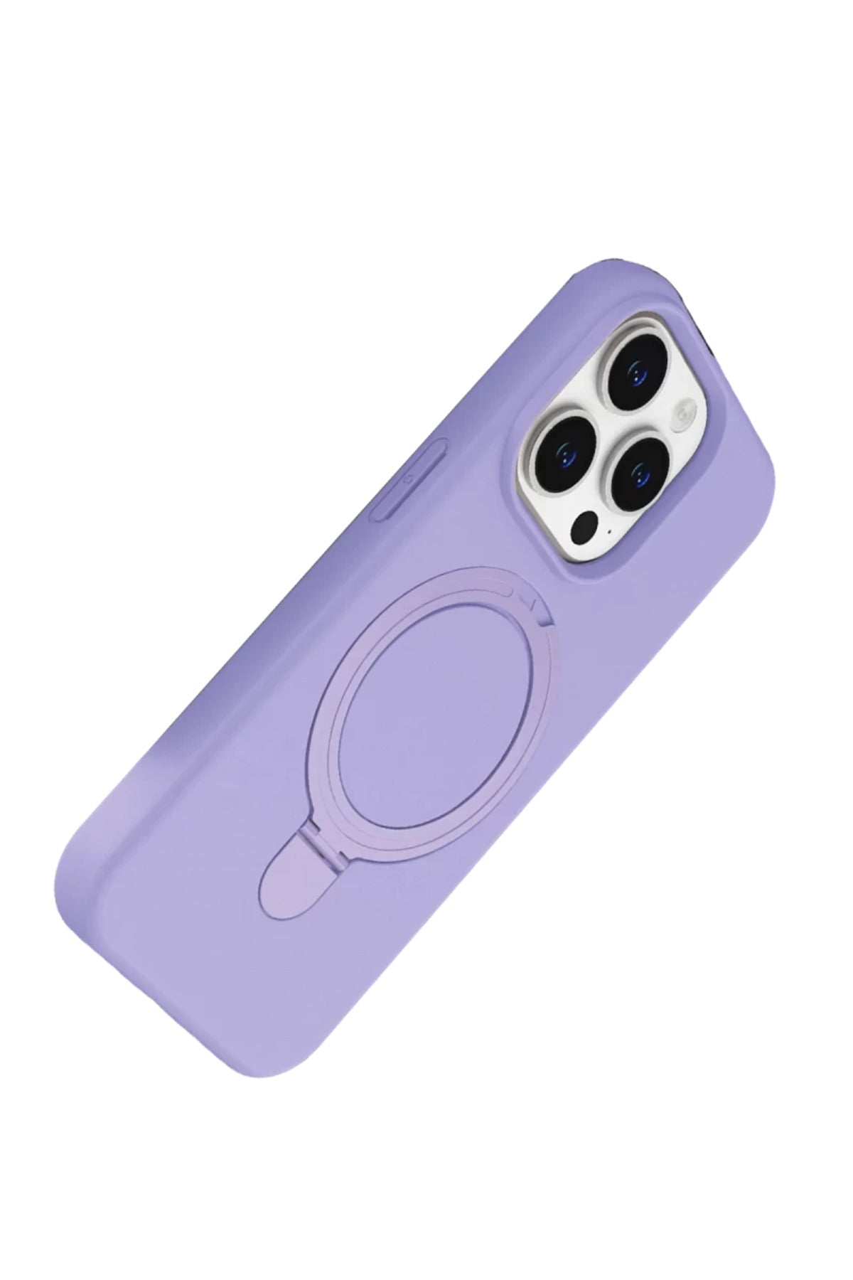 Apple iPhone 14 Pro Max Uyumlu Regal Magsafe Standlı Kapak - Lila