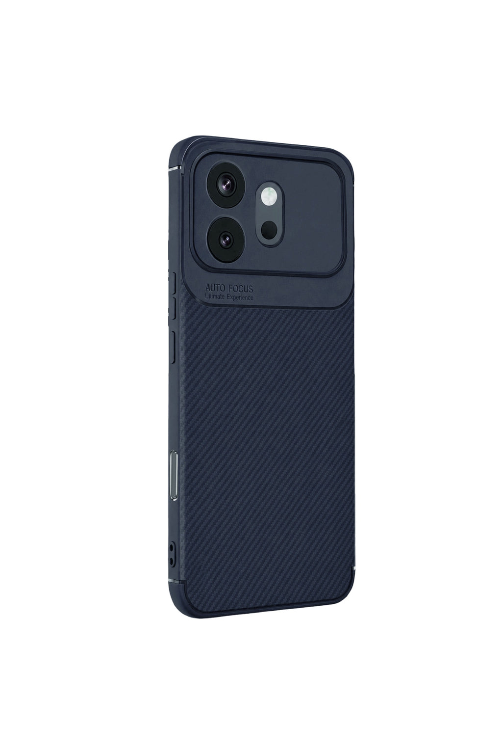 Huawei Honor 600 Uyumlu Auto Focus Karbon Kapak - Lacivert