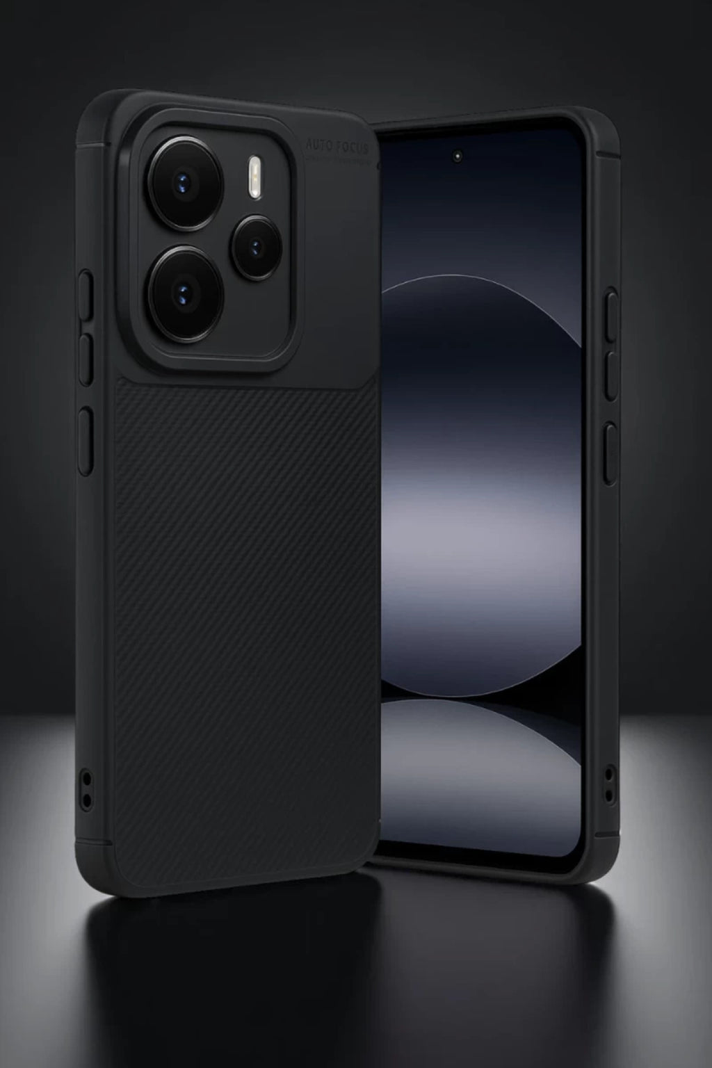 Xiaomi Note 14 5G Auto Focus Karbon Kapak - Siyah
