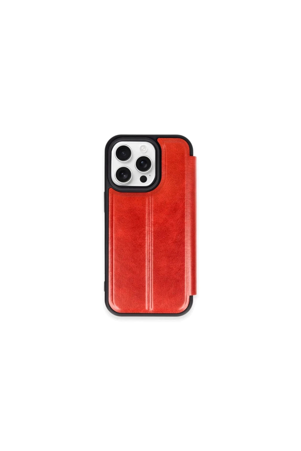 Apple iPhone 15 Pro Max Uyumlu Kılıf Flip Cover - Kırmızı