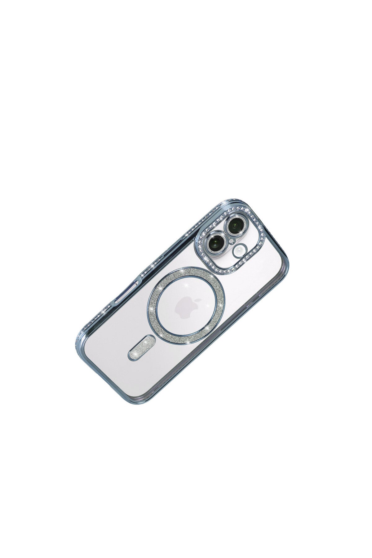 Apple iPhone 17 Uyumlu Joke Simli Magneticsafe Kılıf - Mavi