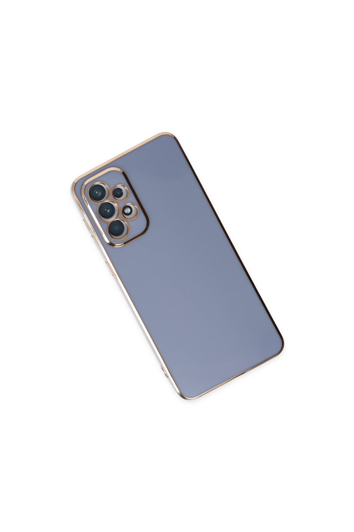 Samsung Galaxy A73 5G Uyumlu Kılıf Volet Silikon - Mavi