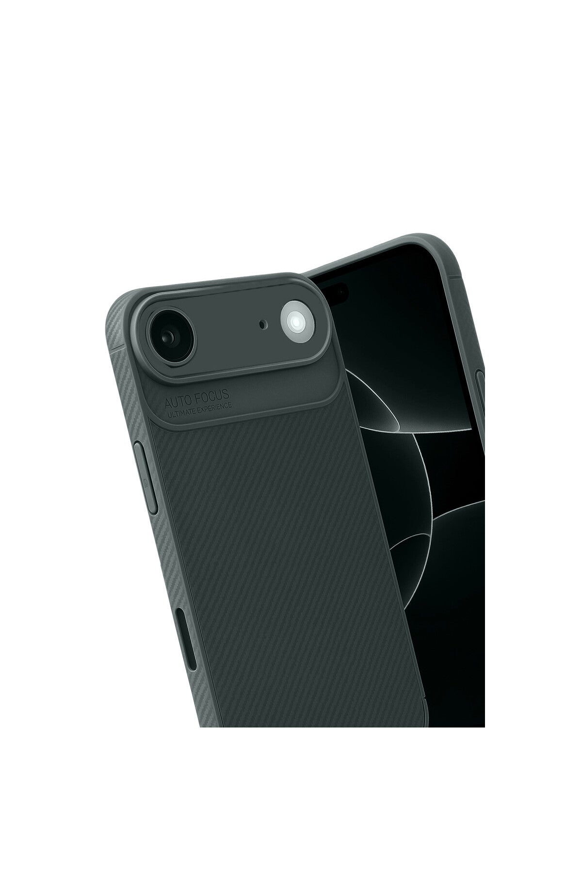 Apple iPhone 17 Air Uyumlu Auto Focus Karbon Kapak - Koyu Yeşil
