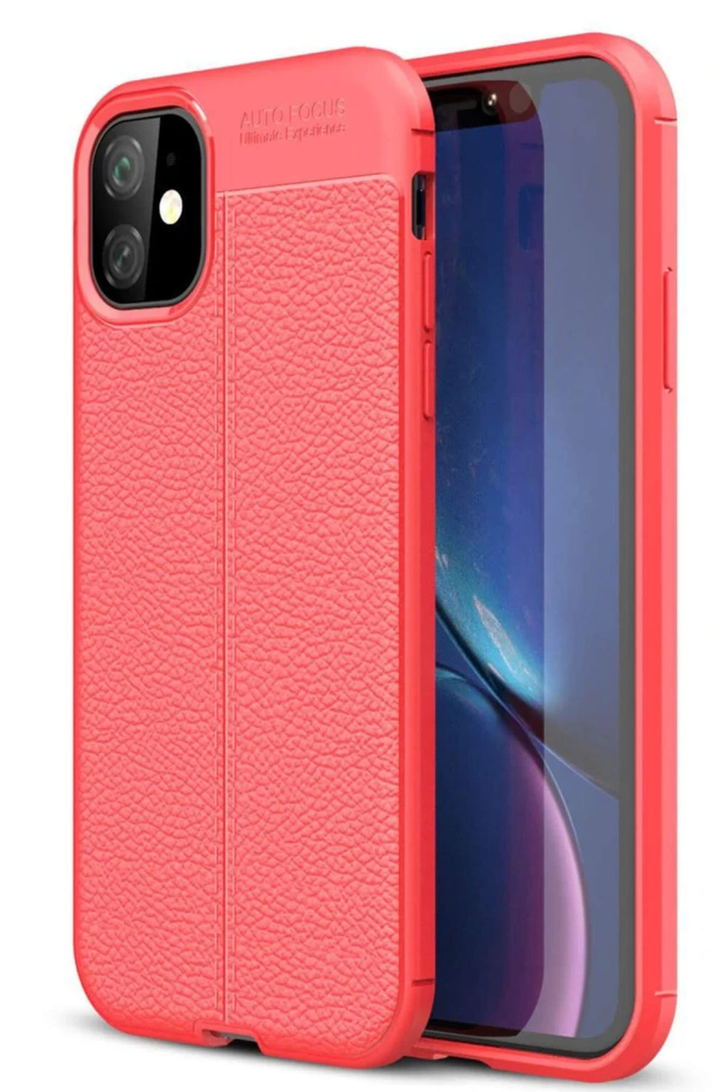 Apple iPhone 11 Uyumlu Kılıf Auto Focus Kapak - Kırmızı