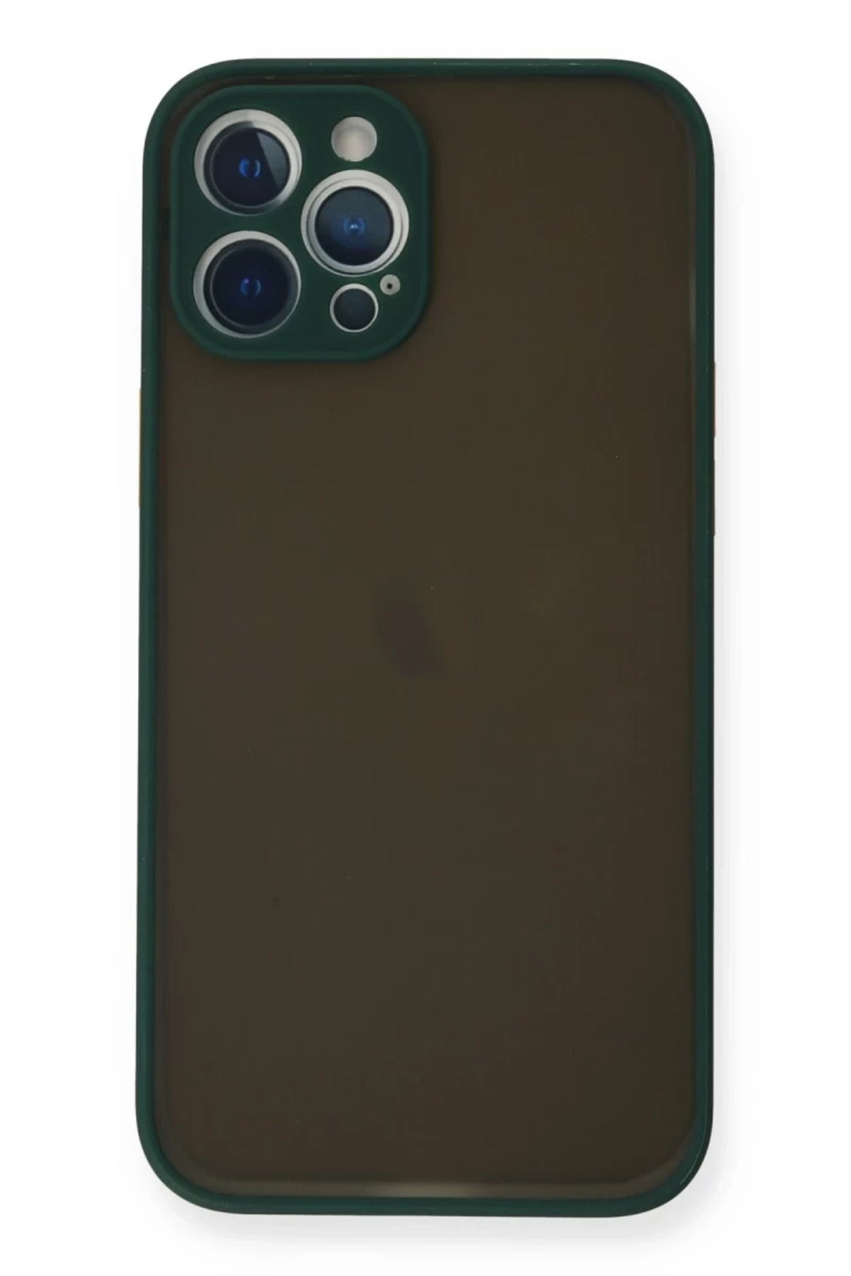 Apple iPhone 12 Pro Uyumlu Kılıf Montreal Silikon Kapak - Yeşil