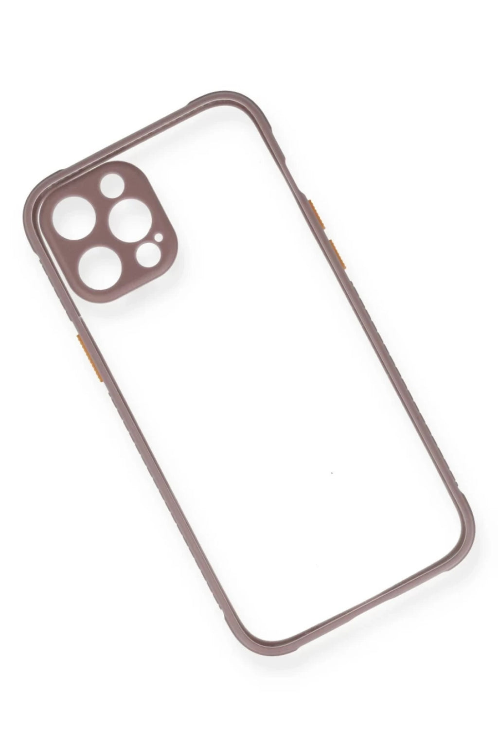 Apple iPhone 12 Uyumlu Kılıf Miami Şeffaf Silikon - Açık Mor