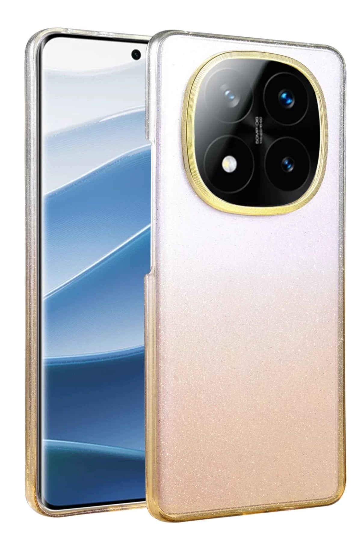 Xiaomi Redmi Note 14 Pro 5G Uyumlu Glossy Kapak - Çöl Titanyum