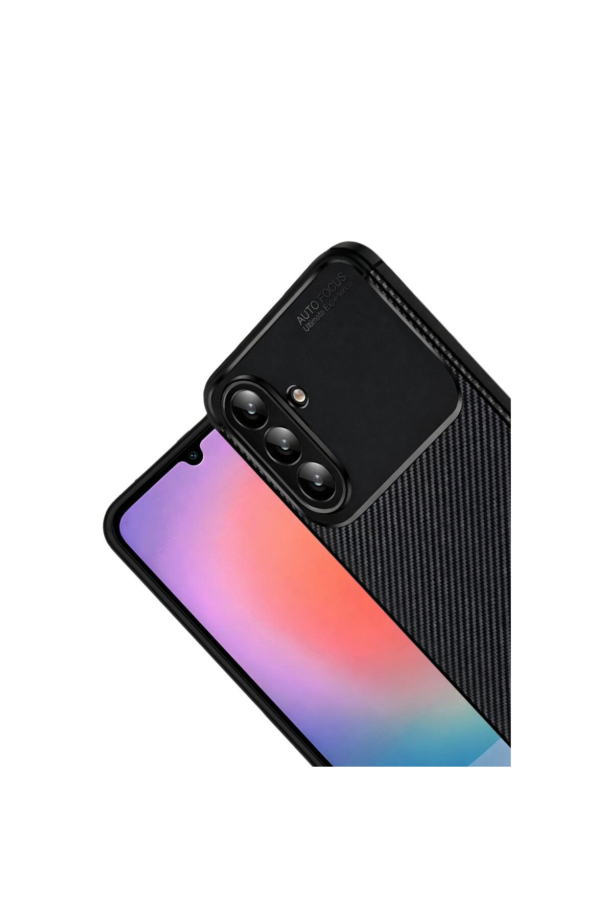 Samsung Galaxy A37 5G Uyumlu Auto Focus Karbon Kapak - Siyah