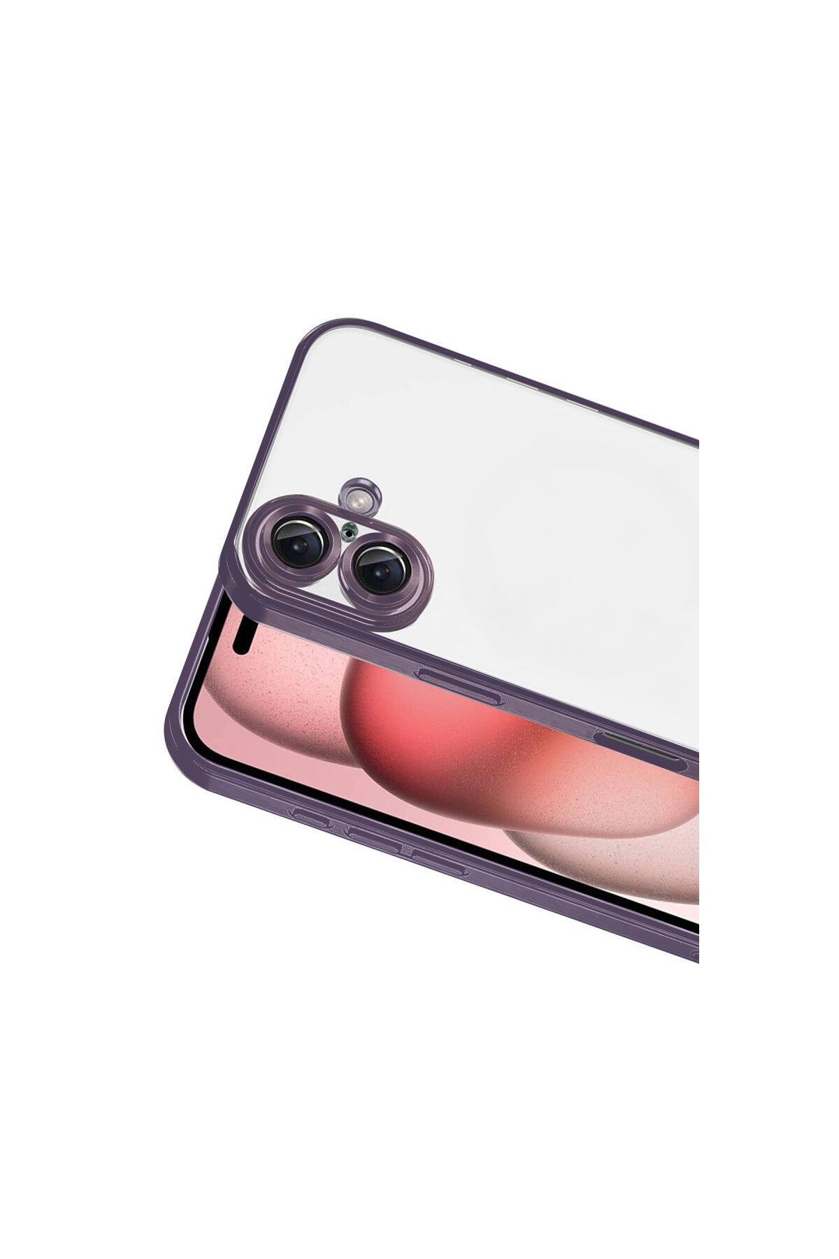 Apple iPhone 17 Uyumlu Lensli Silikon - Mor