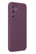 Samsung Galaxy A35 5G Uyumlu Kılıf First Silikon - Mürdüm