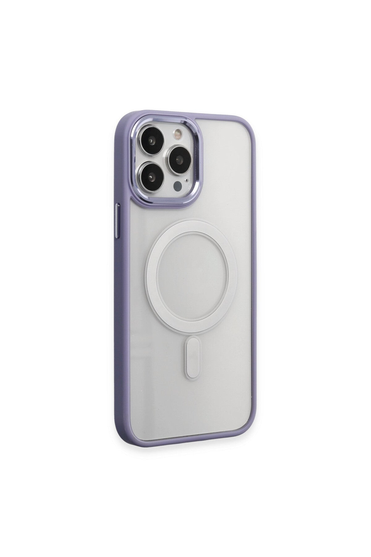 Apple iPhone 15 Pro Max Uyumlu Kılıf Room Magneticsafe Silikon - Lila