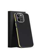 Joko Apple iPhone 15 Pro Max Uyumlu Kılıf Aramid 600D Kevlar Karbon Fiber Magsafe Kapak - Sarı