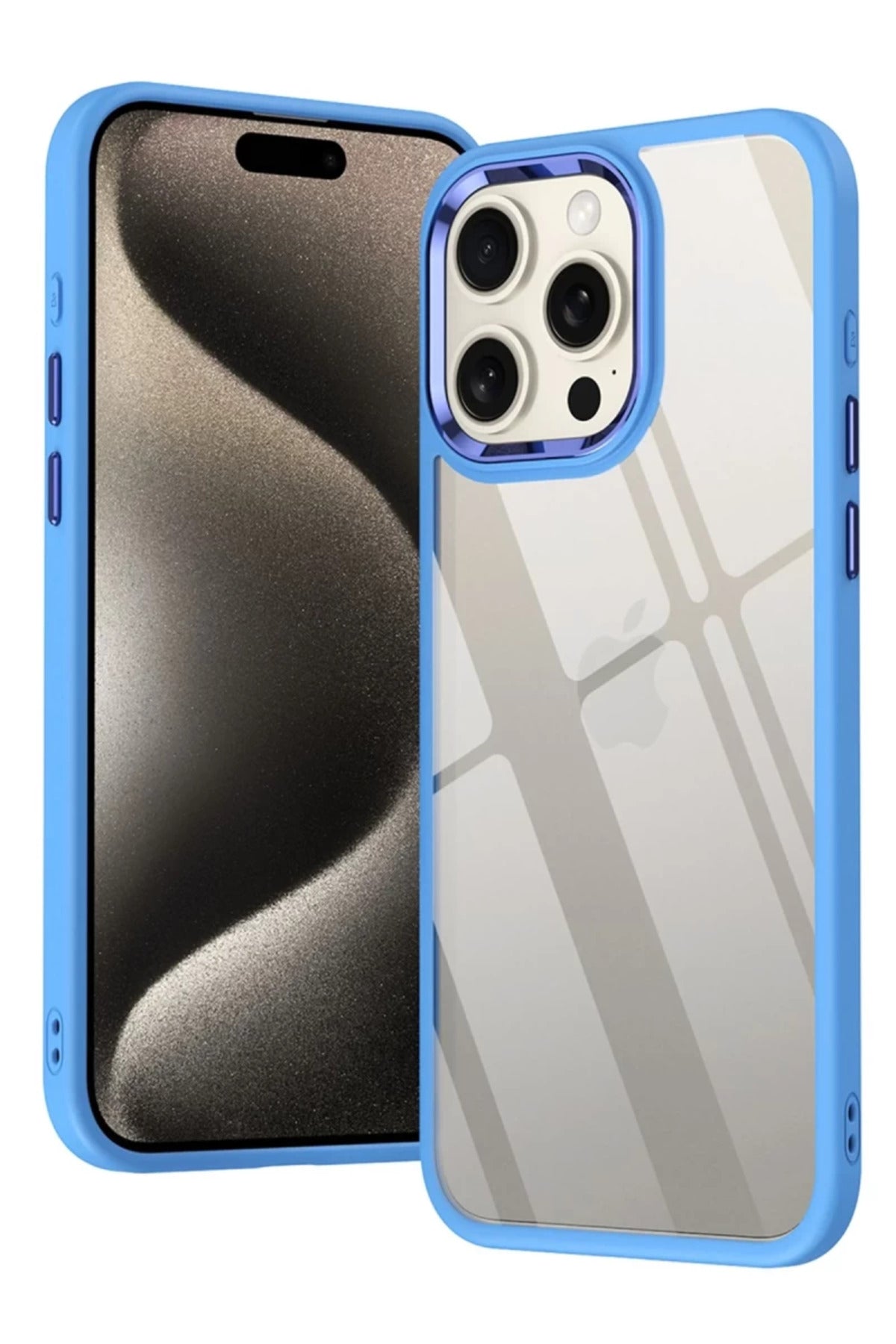 Apple iPhone 15 Pro Max Uyumlu Kılıf Power Silikon - Lila